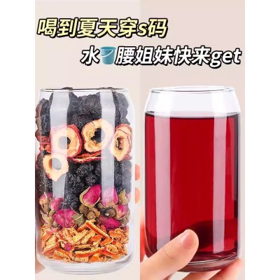 乌梅桑葚山楂陈皮荷叶茶水果茶养生茶女黑枸杞桑葚干玫瑰花茶组合图5