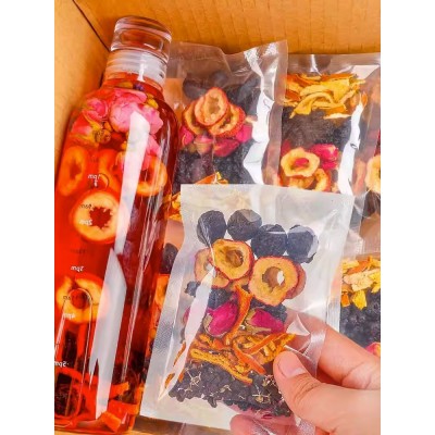 乌梅桑葚山楂陈皮荷叶茶水果茶养生茶女黑枸杞桑葚干玫瑰花茶组合图2