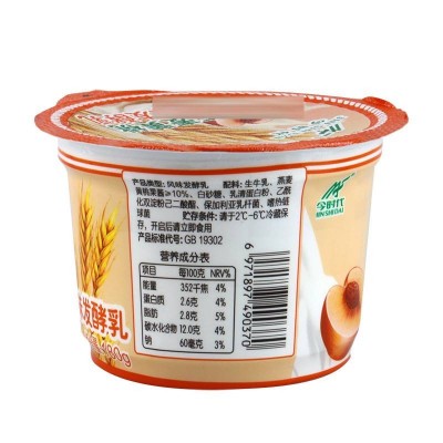 今时代燕麦黄桃果粒风味发酵乳 180g*10图4