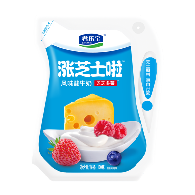 君乐宝涨芝士啦酸牛奶 芝芝多莓风味 180g图5