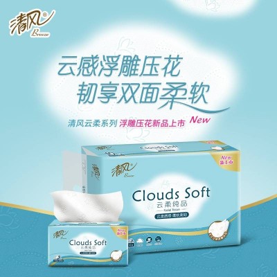 清风云柔S码3层抽纸100抽*12包图6