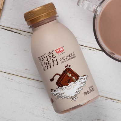 光明巧克力牛乳饮品 250ml*4瓶 整箱装图4