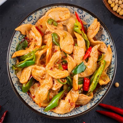 豆皮素鸡翅干货大全官方旗舰店豆腐皮大豆蛋白人造素肉火锅豆制品2罐图3