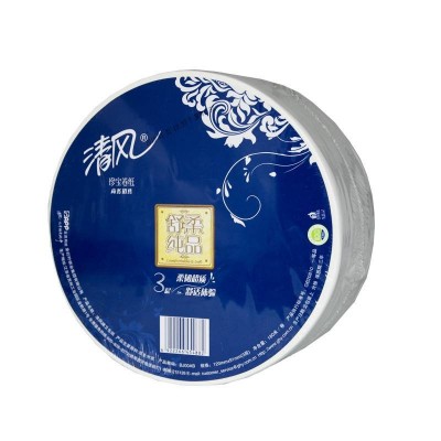 清风舒柔纯品大卷纸三层180m/卷整箱共12卷图5