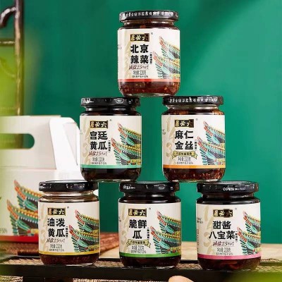 六必居京典酱菜组合220g*6/瓶图3