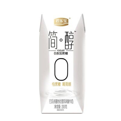 君乐宝简醇酸奶 (0添加蔗糖) 200g*12图2