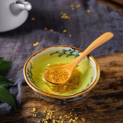 金桂花干新鲜金桂花茶叶可食用烘焙冲饮泡水泡茶干桂花无熏硫商用图5