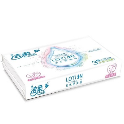 洁柔抽纸Lotion30抽3层柔润乳霜纸图4