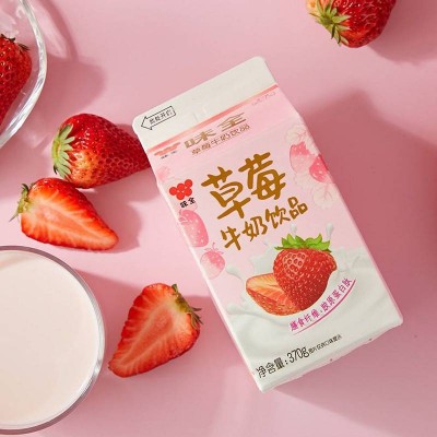 味全草莓牛奶饮品 370g图4