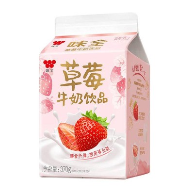 味全草莓牛奶饮品 370g图2