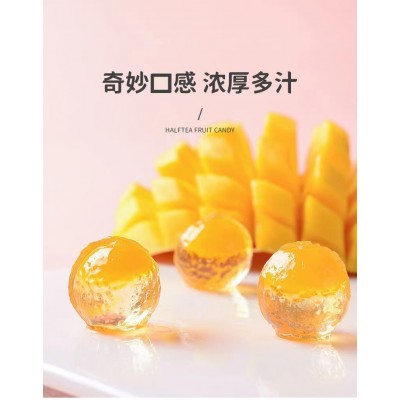 茶半糖爆浆软糖水果味夹心水晶糖100g*1袋维c糖果网红办公休闲儿童小零食图5
