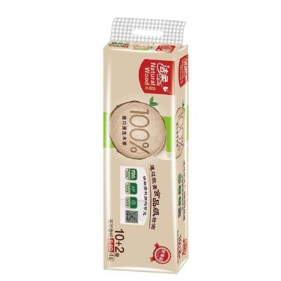 |洁柔自然木无芯卷100g4层12卷*6提共72卷图4