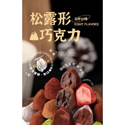 VCHOC松露形巧克力8种口味混合装图3