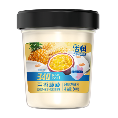 新希望活润百香菠菠零添加蔗糖风味发酵乳 340g图3