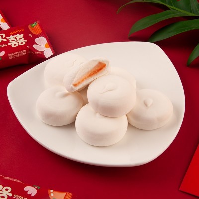 雪可滋欢喜棉花糖桔子味 500g*1袋 整袋装图5