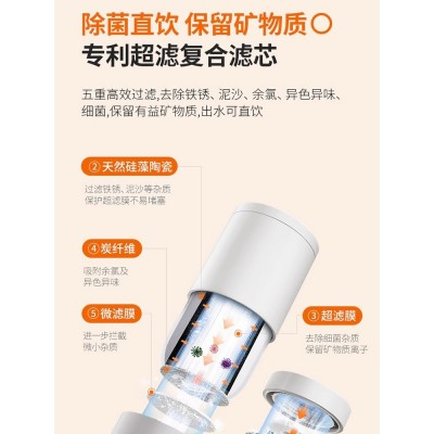 九阳水龙头净水器TC06家用直饮自来水过滤器净化器陶瓷超滤滤芯图4