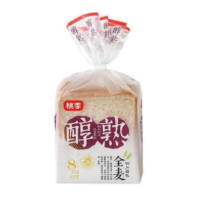 桃李醇熟全麦切片面包 400g 整袋装图2