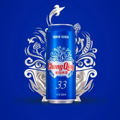 嘉士伯旗下重庆33啤酒500ml*12罐易拉大罐啤酒整箱批发山城味火锅拍档图5