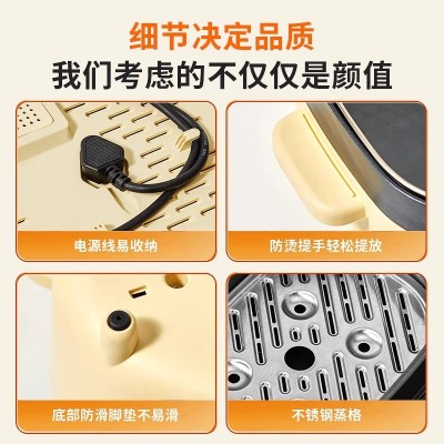 九阳韩式烤肉锅火锅烧烤一体电烤炉煎烤涮轻烟盘电烤盘HG20-G561图5