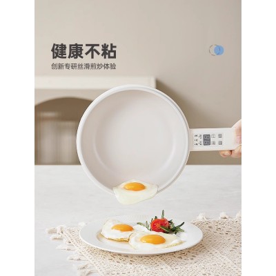 七彩叮当电煮锅宿舍学生家用多功能蒸煮一体电炒火锅泡面小型电锅图3