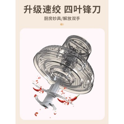 七彩叮当绞肉机家用电动小型多功能搅拌机饺肉馅打肉碎菜料理机图3