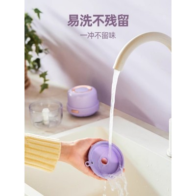 七彩叮当蒜泥神器电动捣蒜器搅碎机打蒜家用小型辅食多功能绞肉机图5
