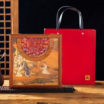 云南茶叶普洱茶熟茶饼七子饼普洱礼盒装高档过年春节送礼长辈陈香图2