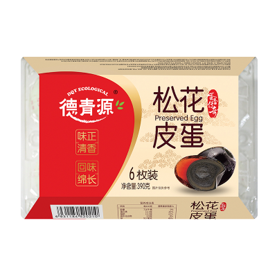 德青源蛋香传奇松花蛋12枚装390g/ 盒图4