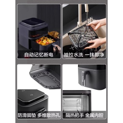 苏泊尔空气炸锅家用2023新款可视智能大容量多功能自动无油电炸锅图5
