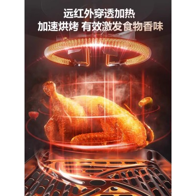 苏泊尔空气炸锅家用智能可视电炸锅2023新款多功能大容量烤箱一体图4