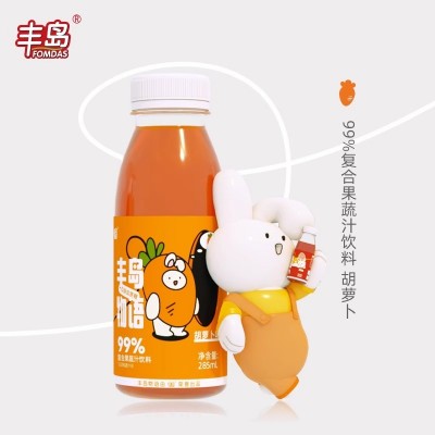 丰岛物语西柚汁果汁饮料葡萄汁胡萝卜味复合果疏汁饮料285ml*12瓶饮品 整箱图2