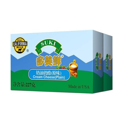 多美鲜 (SUKI) 美国进口 奶油奶酪天然原制 227g*1盒 整箱装图5