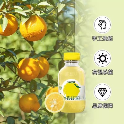 柚香谷宋柚汁果味饮料双柚汁300ml*10瓶整箱果汁饮品聚会出游 1件装图4