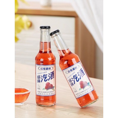 济公家 红石梁杨梅汽酒265ml*6瓶低度杨梅酒果味气泡酒图3