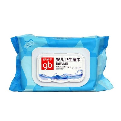 好孩子海洋水润婴儿卫生湿巾86片图2