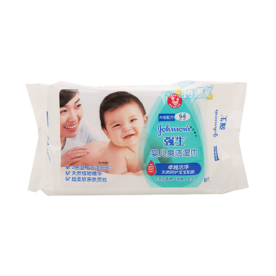 强生婴儿爽洁湿巾80片新老包装随机图2