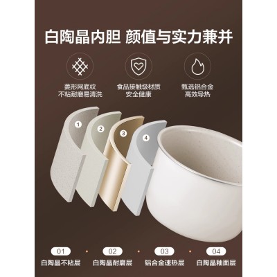 苏泊尔电压力锅家用小型2-3人迷你多功能全自动一体高压饭煲正品图3