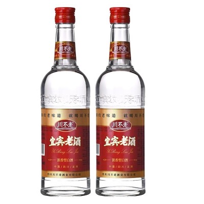川不老酒四川白酒宜宾粮食酒3852度光瓶装五粮浓香型国产白酒图3