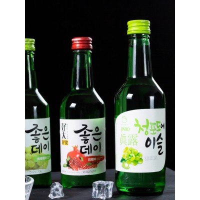 韩国进口真露烧酒青葡萄味清酒低度酒水韩式米酒利口酒果味西柚味图2