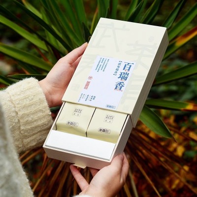 百瑞香岩茶 武夷山花果香大红袍白瑞香茗枞一级茶叶高档送礼盒装图2