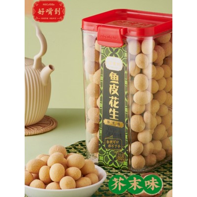 好嘴到正宗厦门特产鱼皮花生 500g*1罐图2