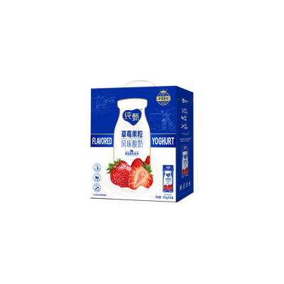蒙牛纯甄草莓果粒风味酸奶 200g*10/箱；有果粒的好酸奶图5