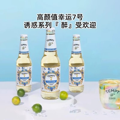 TEMPT诱惑7号接骨木味西打果酒微醺3/7/8/9号低度国产甜酒果酒图3