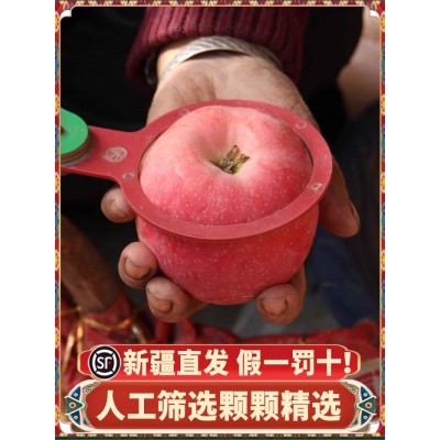 正宗新疆阿克苏冰糖心苹果新鲜水果特级胜丑苹果整箱10斤冰糖心图2