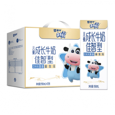 蒙牛未来星佳智型儿童成长牛奶 190ml*12盒 整箱装（十件起订）图3