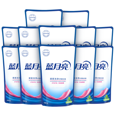 蓝月亮深层洁净洗衣液自然香型500g*12袋整箱装图2