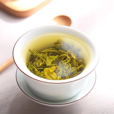 【顺丰】林恩新年福罐浮梁绿茶正宗江西特产高档玫瑰金大礼罐500g图3