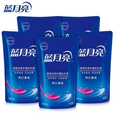 蓝月亮亮白增艳洗衣组合薰衣草香亮白增艳护理洗衣液500g*5袋图2