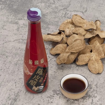 豪园陈皮醋风味休闲饮料248mL*24支整箱装新会陈皮酒水开胃健康醋图2
