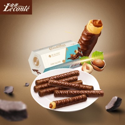 金帝榛仁夹心巧克力棒威化饼干 156g*3盒图3
